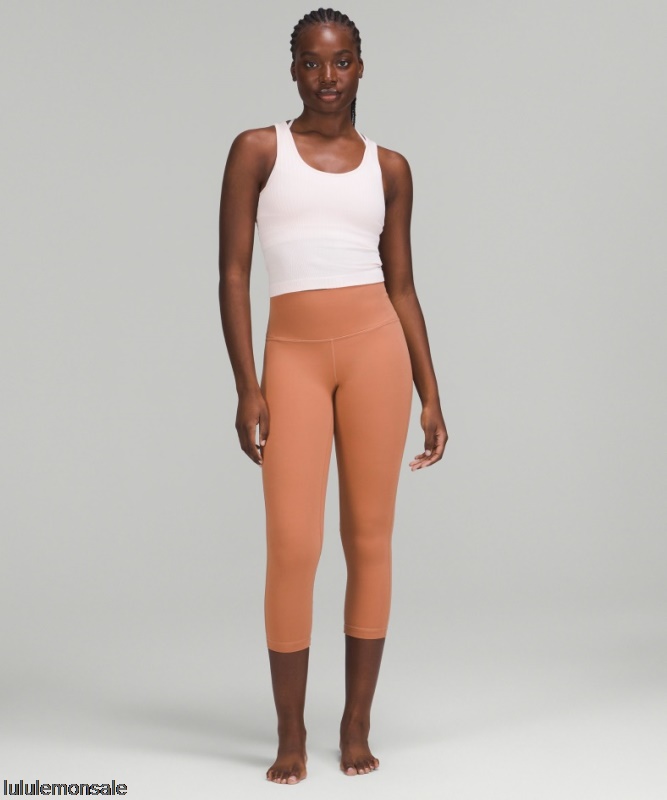 Lululemon Damen DELULU198 | Ausrichten Hochhaus Ernte 23 Staubiger Lehm